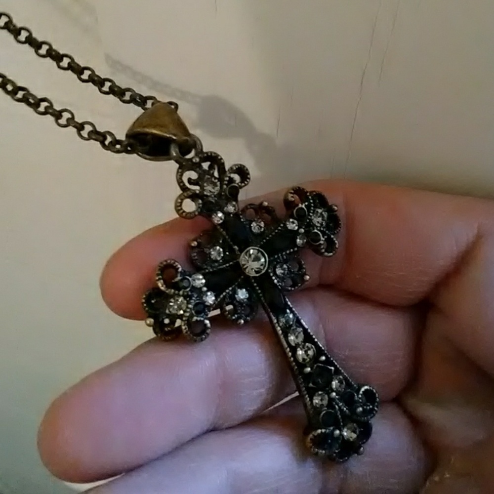 Lia Sophia Cross Necklace